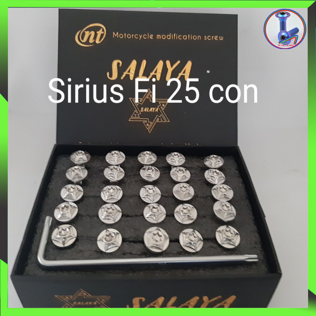[HCM]Full ốc áo salaya sirius fi HÀNG CHUẨN PHÔI INOX 304 SÁNG BÓNGCAM KẾT HÀNG KHÔNG RỈ SÉT