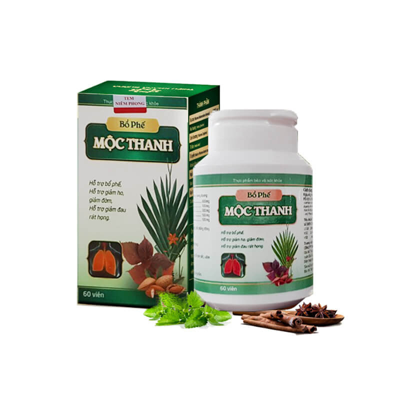 [CHÍNH HÃNG – GIÁ SỈ] BỔ PHẾ MỘC THANH - Hộp 60 viên Hỗ Trợ Viêm họng hạt Viêm Amidan mãn tính- Viêm Phổi- Ho Đờm, Ho Khan- Viêm phế quản- G1