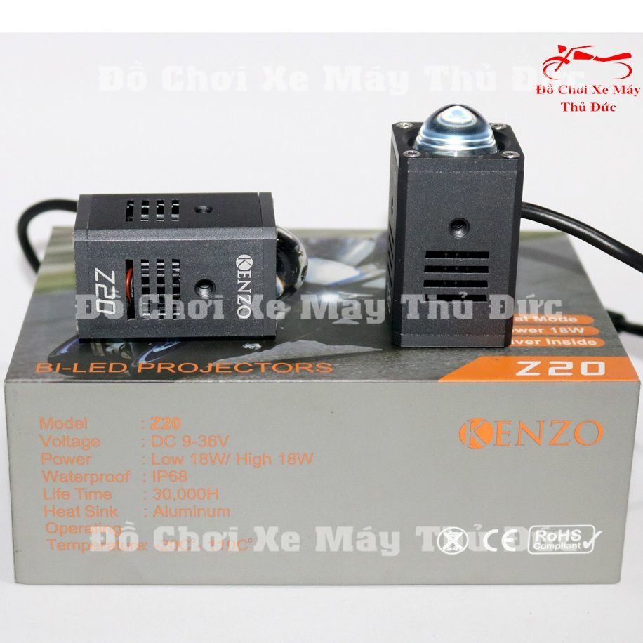 Kenzo Z20 Đèn Trợ Sáng Mini Bi Cầu Chính Hãng Bảo Hành 1 năm