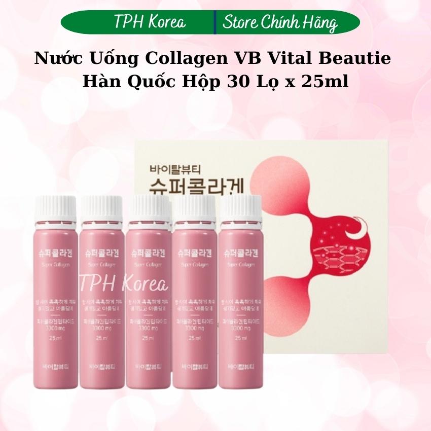 Nước uống collagen vb vital beautie hàn quốc hộp 30 lọ x 25ml, hỗ trợ làm đẹp và ngăn ngừa lão hóa - tph korea