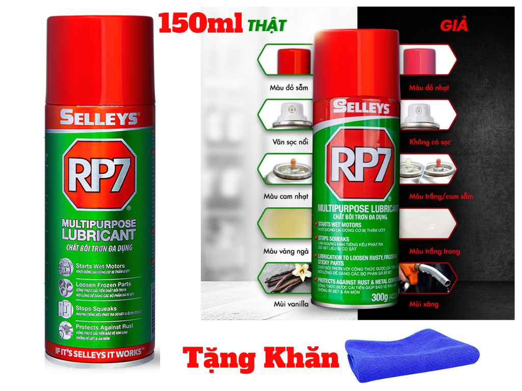 Dung Dịch Chống Rỉ Sét Selleys RP7 Hàng Chính Hãng Cty DGL 150ml Tặng Khăn