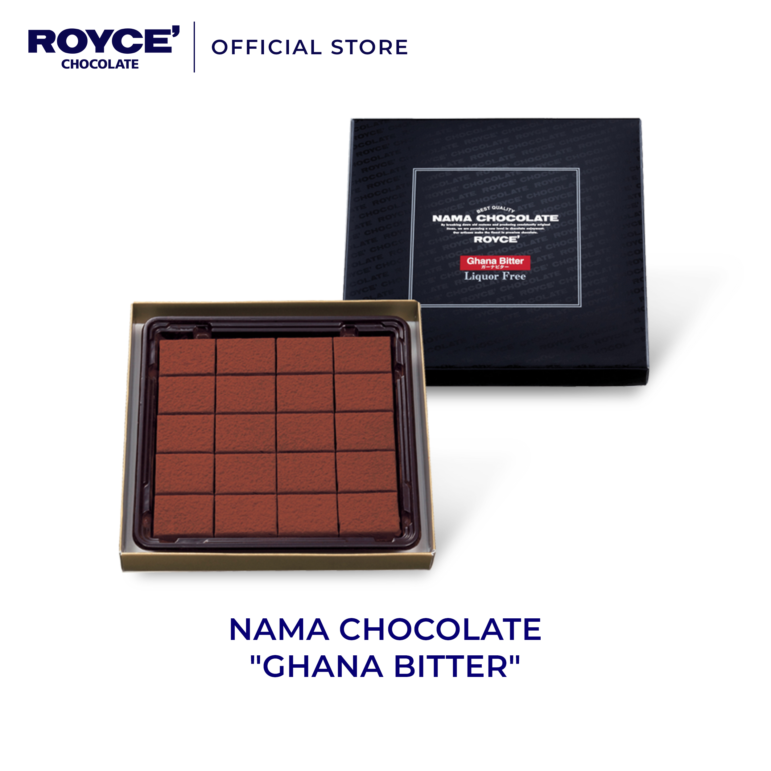 Royce' Chocolate tươi Nama “Ghana Bitter” - Lưu ý chỉ áp dụng ship hỏa tốc trong 2h để đảm bảo chất lượng SP