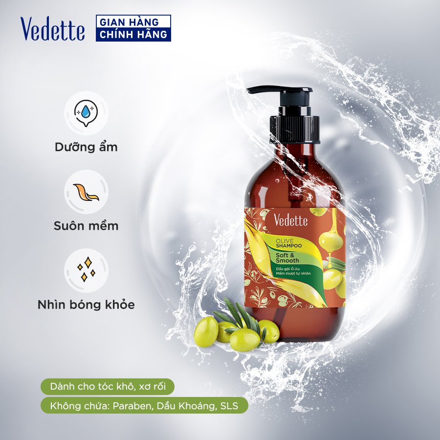 Dầu gội vedette ô-liu 450g