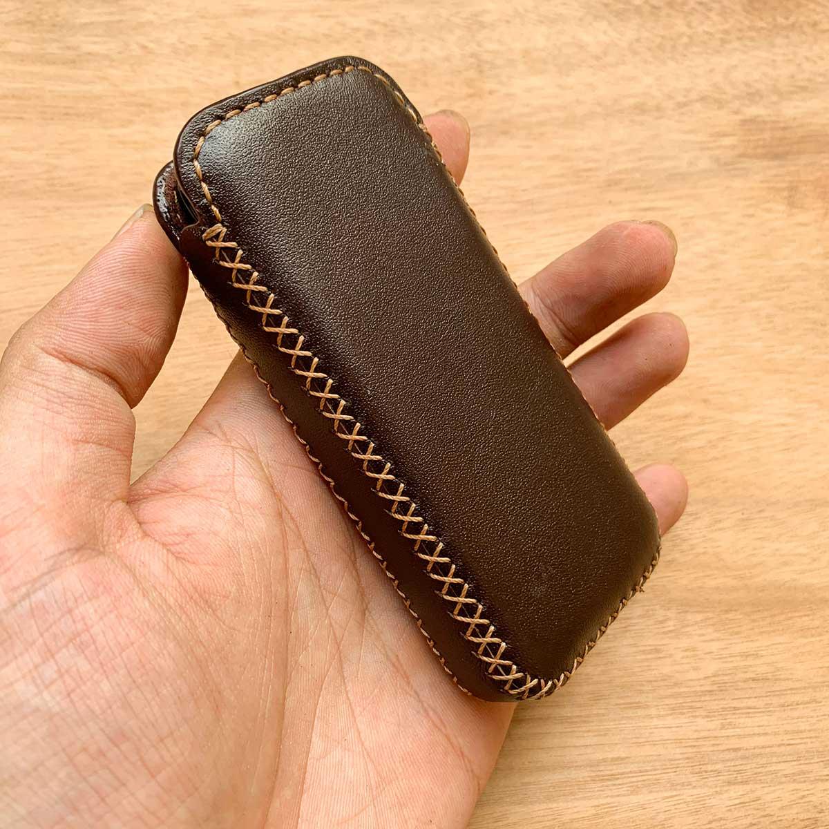 Bao da 8800 - da bò thật - sản xuất thủ công - màu nâu mc394