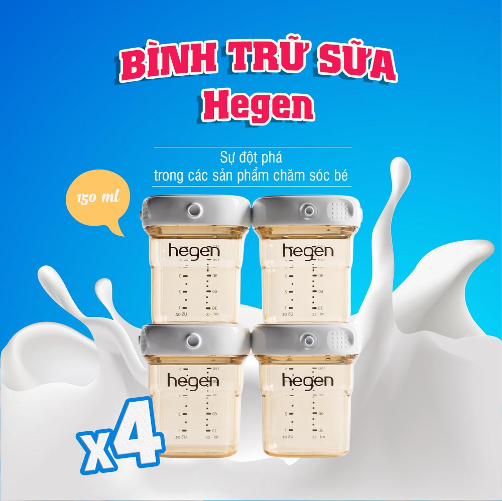 Bình trữ sữa hegen ppsu 150ml