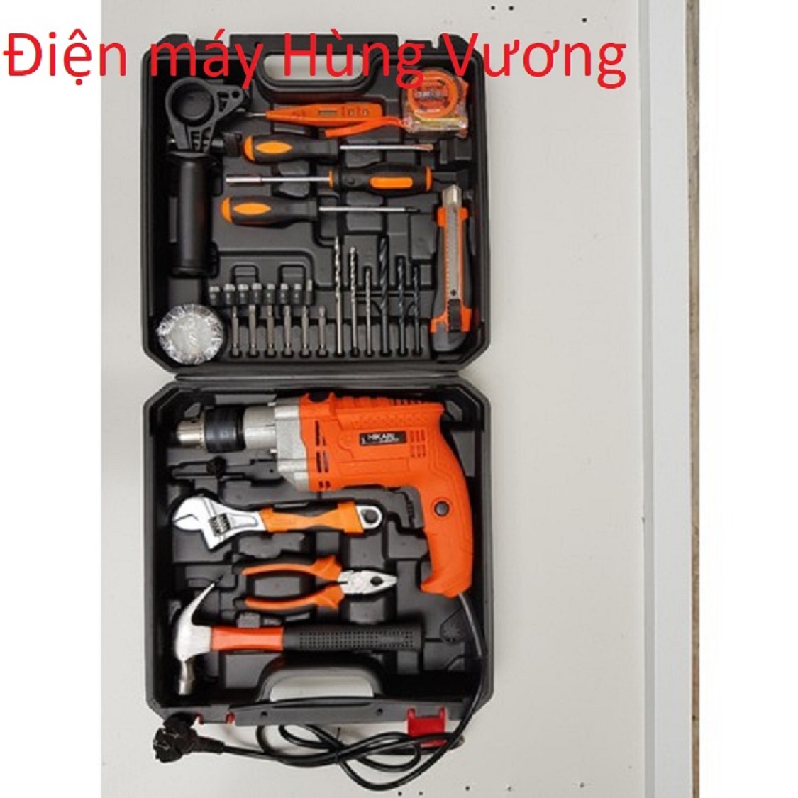Bộ máy khoan đủ đồ nghề cầm tay 03-13B Hikari Thái Lan