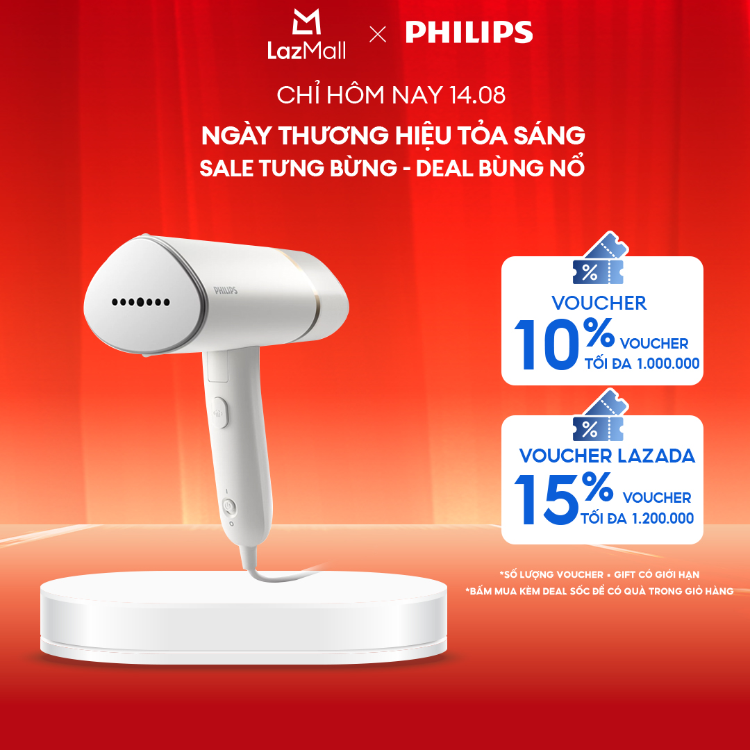 Bàn Ủi Hơi Nước Cầm Tay Philips 3000 Series STH3020/10 - Hàng Phân Phối Chính Hãng
