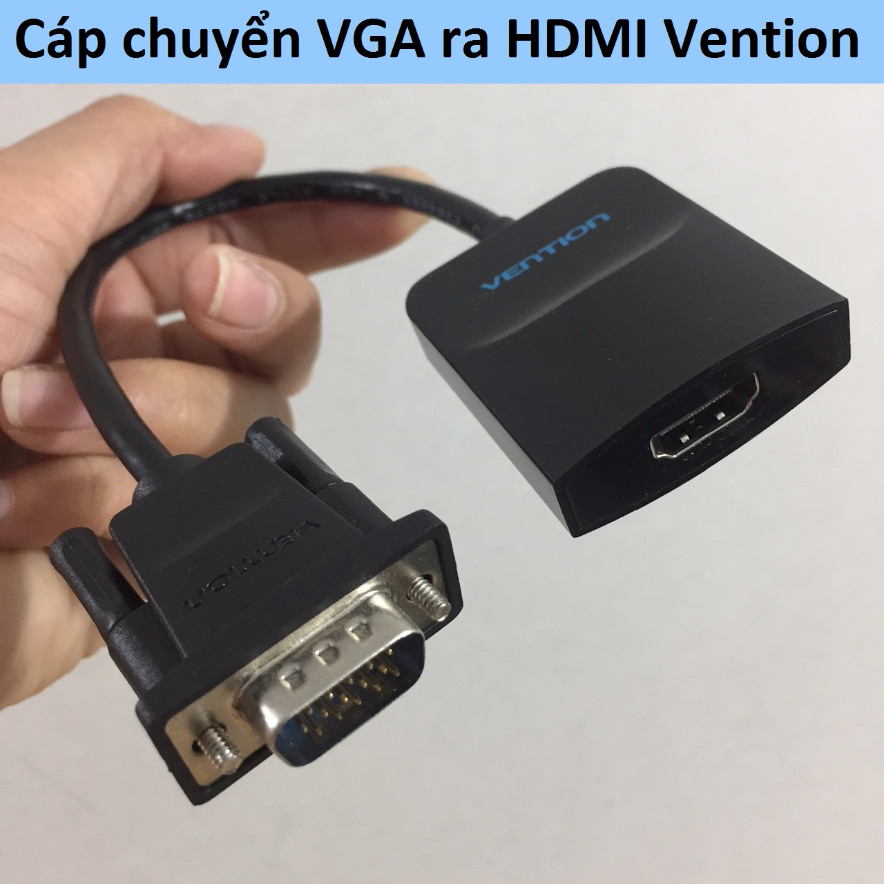 Cáp chuyển vga sang hdmi 15cm vention