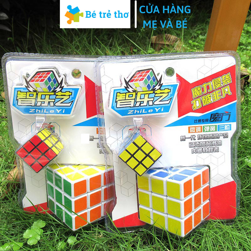 Rubik 3x3 tặng kèm móc khóa Rubik bằng nhựa