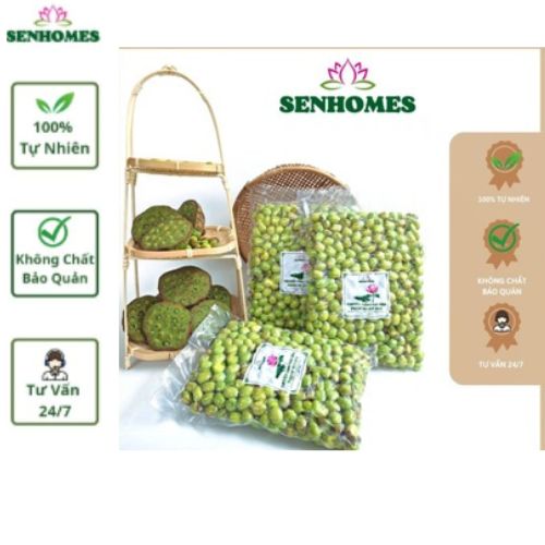 0,5kg hạt sen tươi vỏ xanh senhomes group
