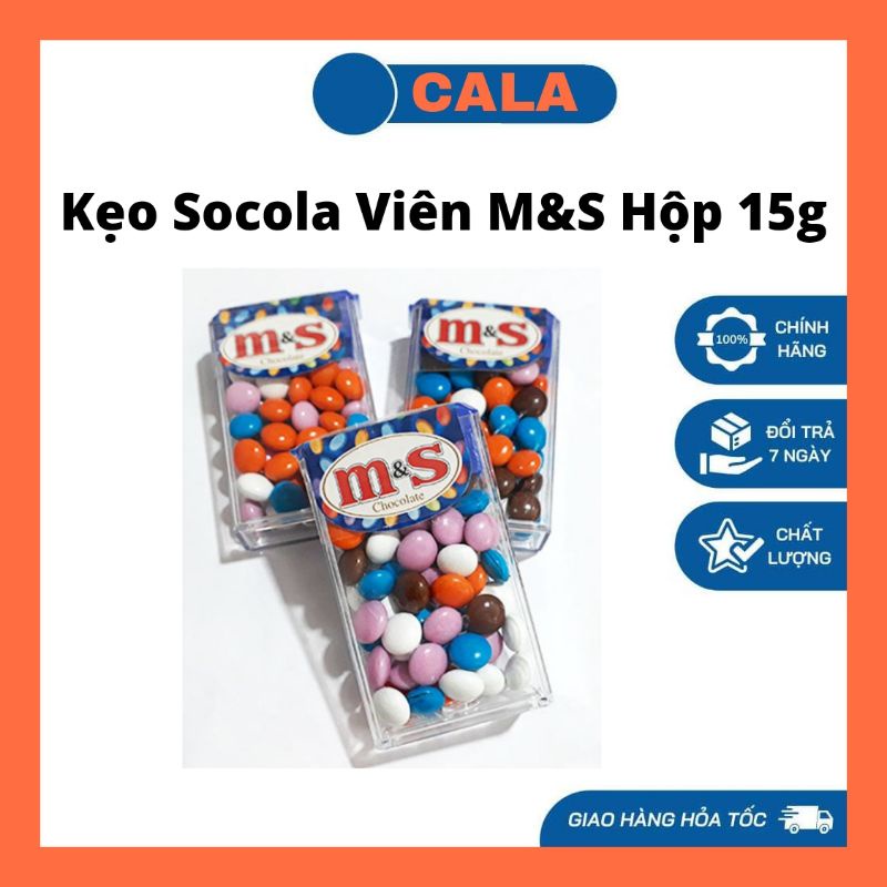 Kẹo socola viên m&s hộp 15g