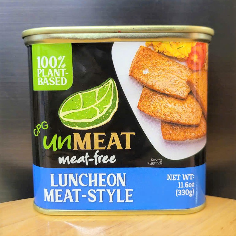 UNMEAT - hộp XANH DƯƠNG 330g - THỊT CHAY ĐÓNG HỘP / PHILIPPINES / Plant Based Meat-Free Lucheon Meat-Style