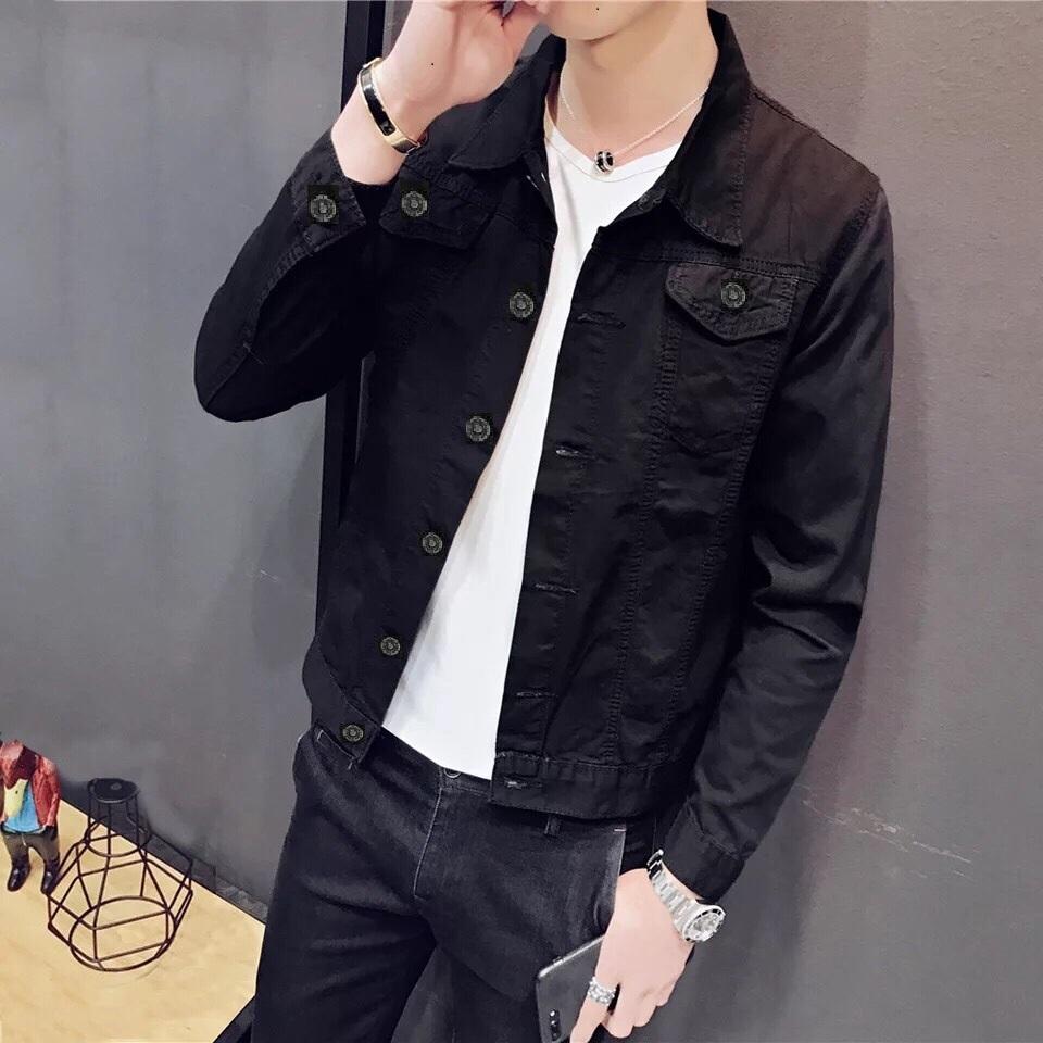 Áo Khoác Jean Nam CS166 ĐEN Thời Trang - Áo Khoác Jeans Nam Basic - Áo Khoác Bò Nam Đơn Giản - 250207