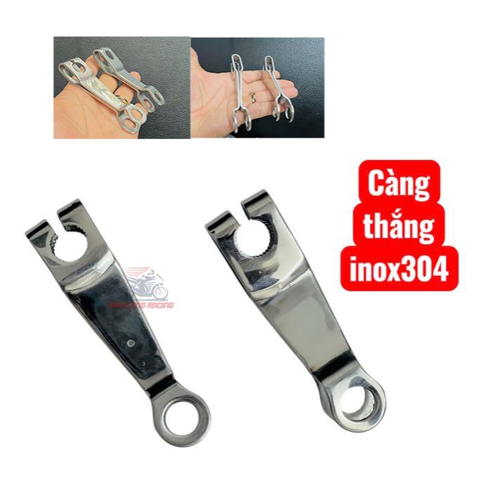 Càng thắng xe máy kiểu Zin INOX304 TRƯỚC VÀ SAU gắn thay thế dành cho xe Dream Wave Sirius RS RSX Blade.... SHOP CÓ BÁN LẺ TỪNG CÁI
