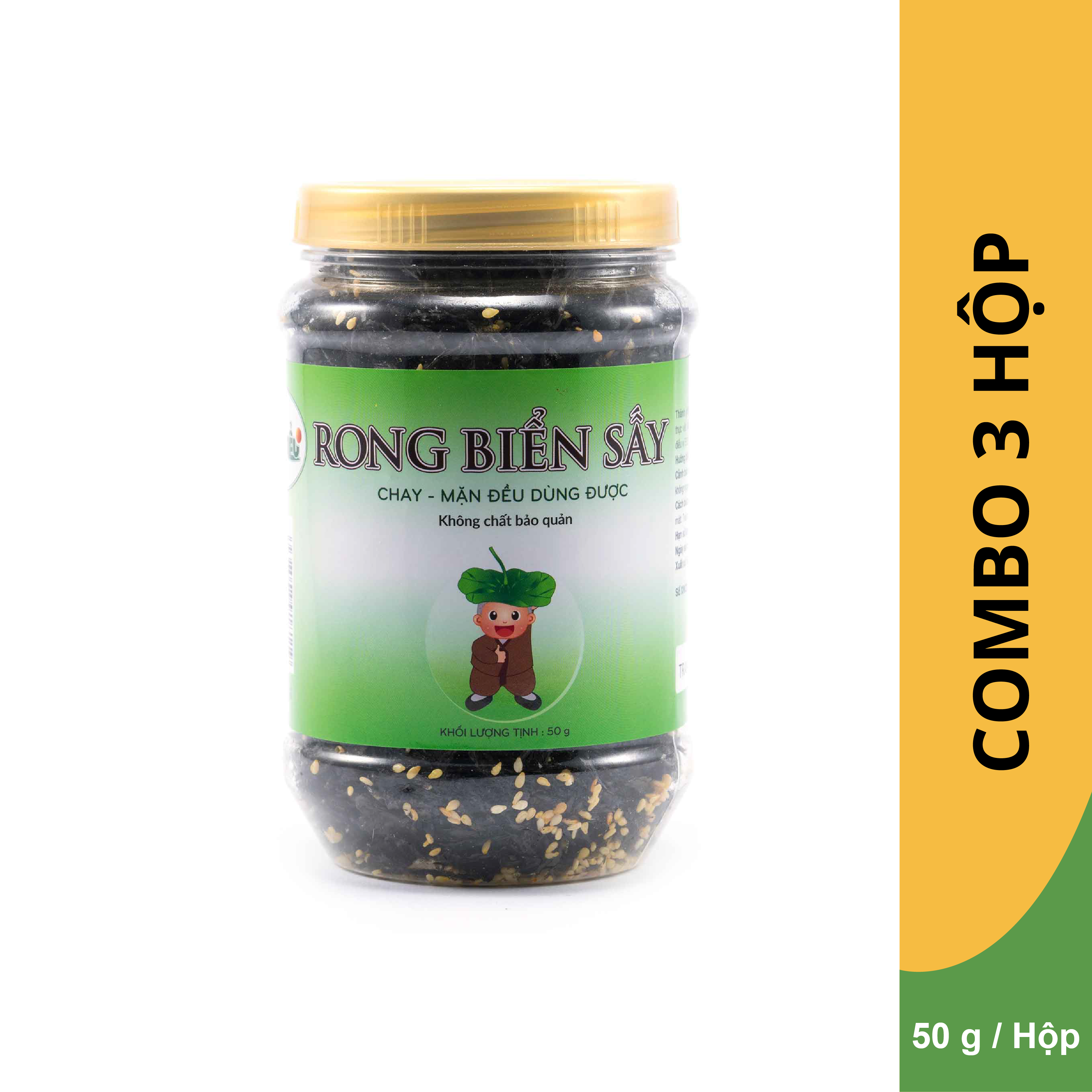 Combo 3 Hộp Rong Biển Sấy Chú Tiểu (50g/Hộp)