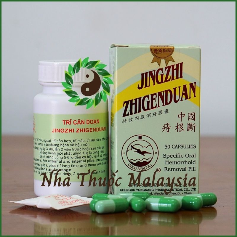 Trĩ Căn Đoạn - Jingzhi Zhigenduan hiệu con én - Hỗ trợ Trĩ nội - Trĩ ngoại - Trĩ hỗn hợp 50 Viên