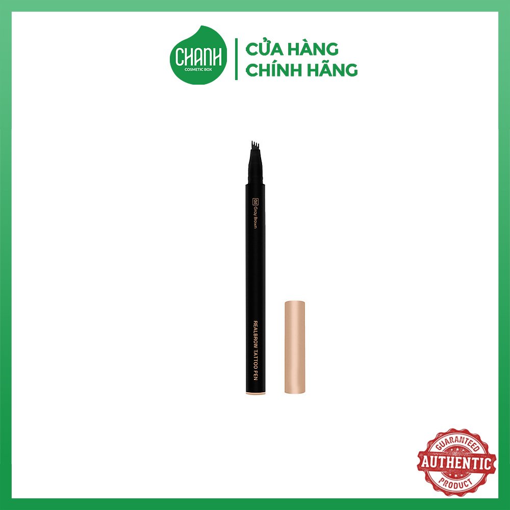 Bút kẻ sợi chân mày vacosi natural studio real brow tattoo pen 1.3g - vm14