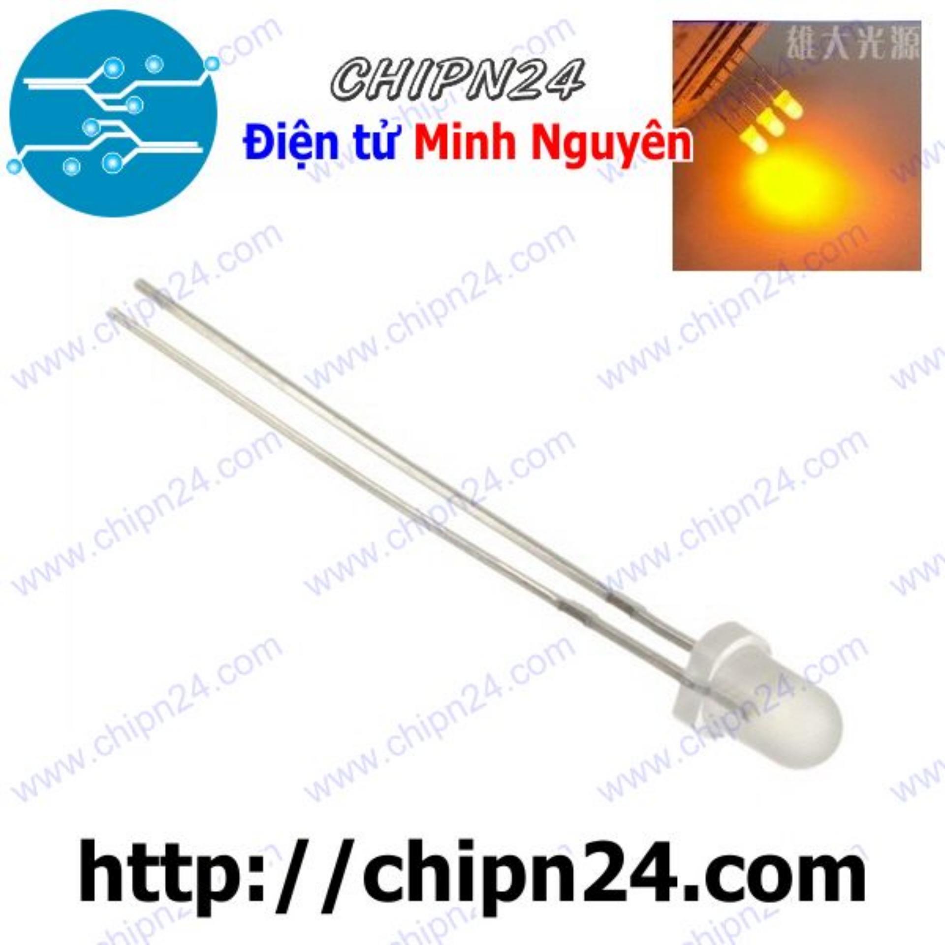 Led 3mm đục màu vàng