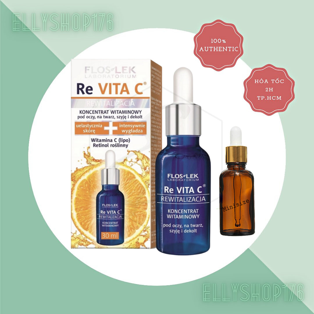 Tinh chất sáng da, mờ thâm Floslek Vitamin C Revitalization Vitamin Concentrate 30ml