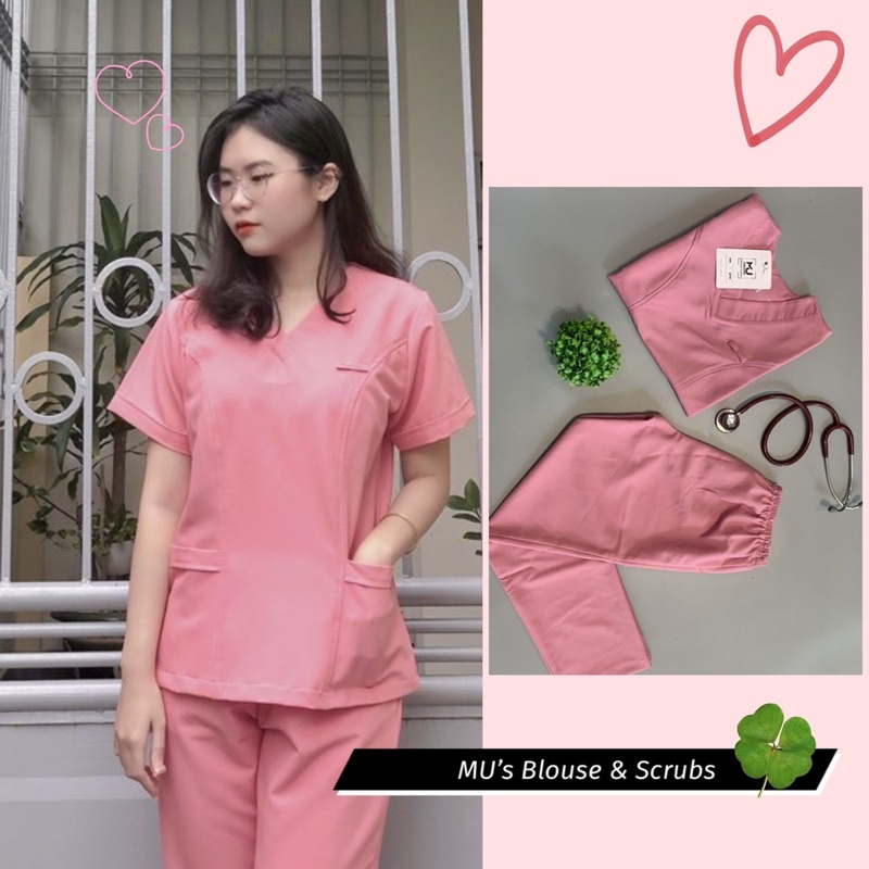 Bộ Scrubs Premium Bác Sĩ, quần áo phòng mổ, đồng phục phẫu thuật, đồng phục spa