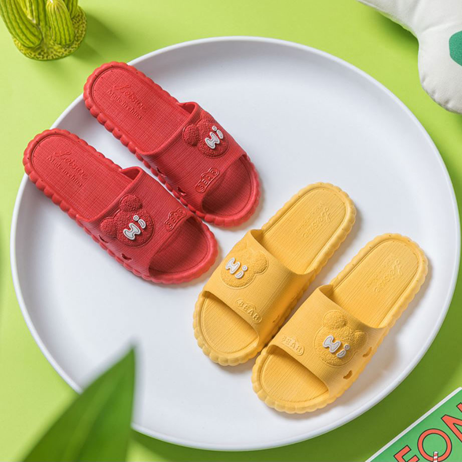 Dép cao su đế dẻo hinh chú gấu hi siêu dể thương