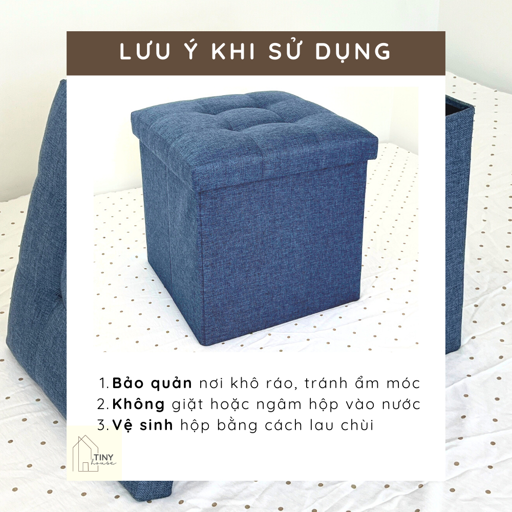 Ghế đôn sofa, khung gỗ MDF, đã nhồi đệm, bọc bằng da tổng hợp, kích thước  38*38*38 cm