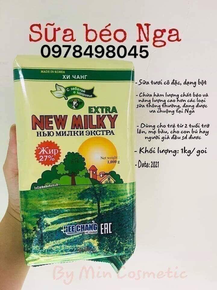 Sữa béo tăng cân cho người gầy new milky nga gói 1kg