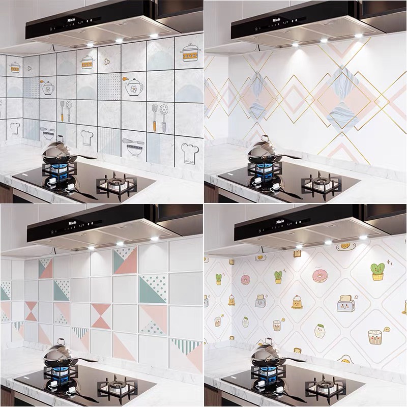 3 Mét Decal Dán Bếp Khổ 60cm Rộng Tráng Nhôm Chịu Nhiệt Có Keo - HỌA TIẾT CHÂU ÂU PB137