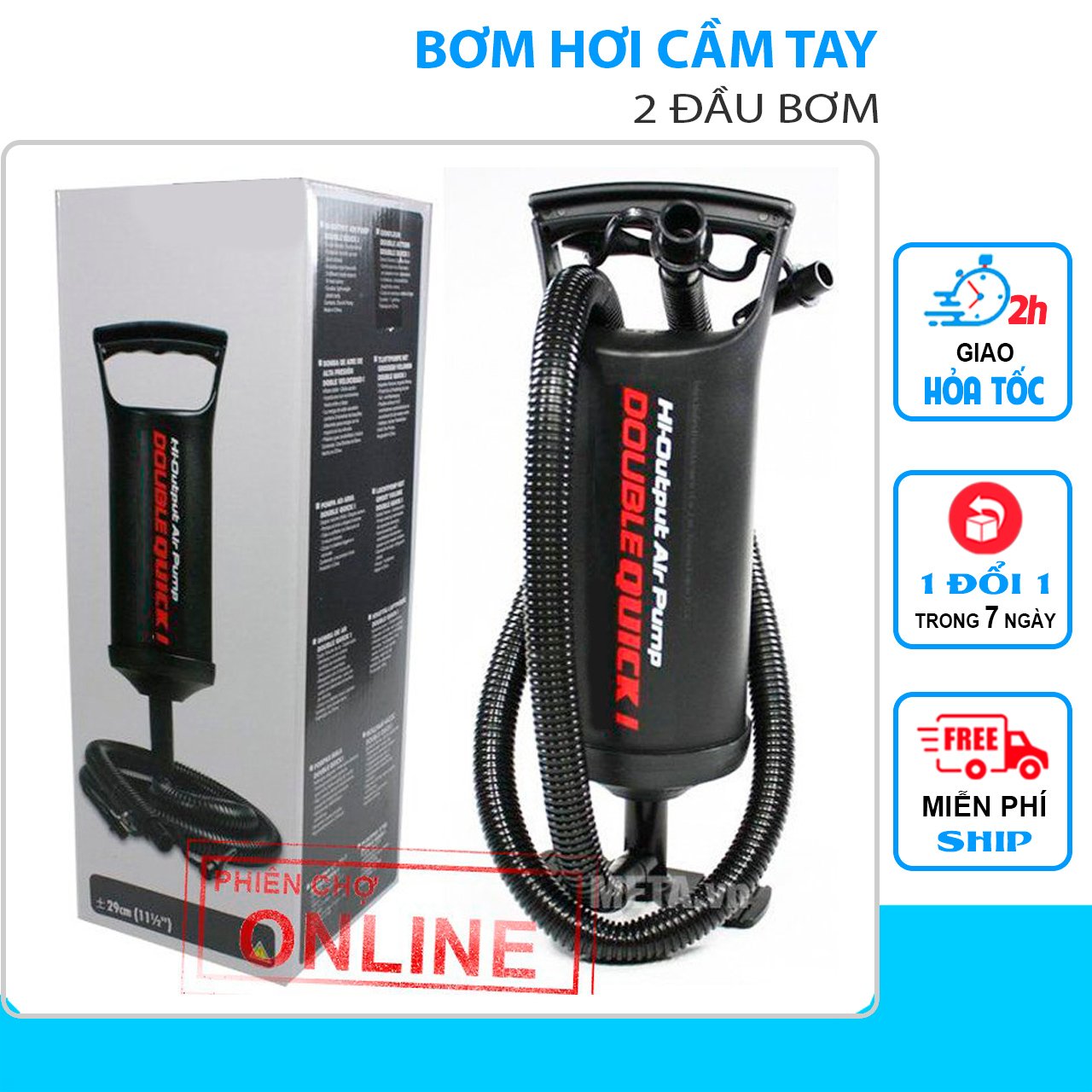 BƠM PHAO CHÍNH HÃNG INTEX 68612-29CM