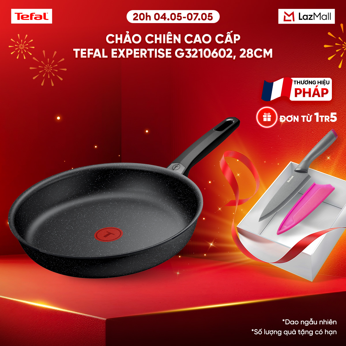 Chảo chiên cao cấp Tefal Expertise G3210602, 28cm