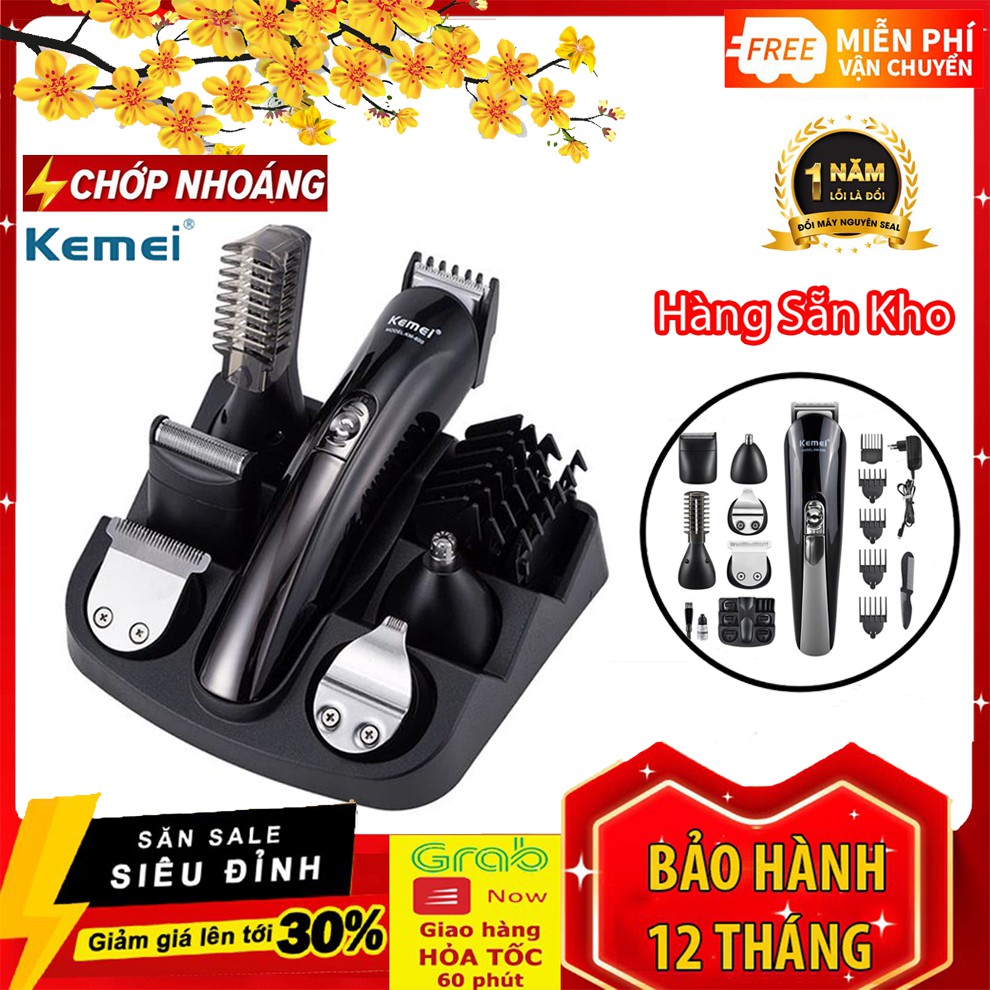 TÔNG ĐƠ KEMEI KM 600 Chính Hãng Hàn Quốc +Tặng Kèm bộ 2 kéo cắt tỉa 💥SIÊU HOT💥