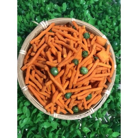 1kg bim bim que đậu hà lan sấy giòn ăn vặt ngon