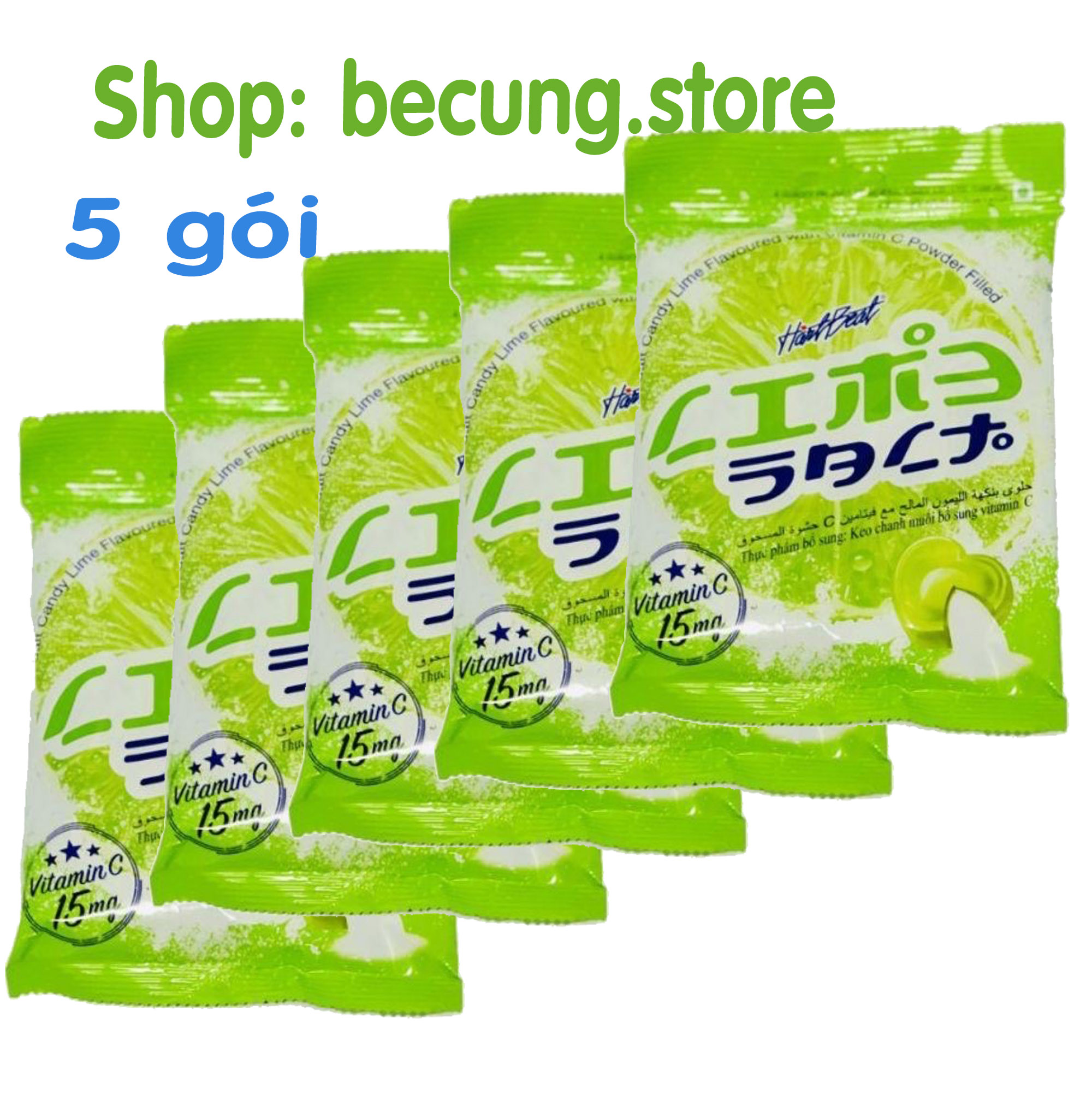 Combo 5 gói kẹo ngậm chanh muối thái lan hàng nội địa có tem đỏ gói 100g 25 viên.
