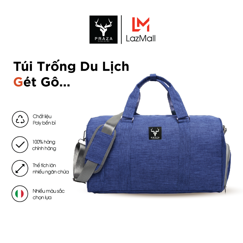 Túi xách du lịch, túi xách hành lý cao cấp, túi trống praza tx082