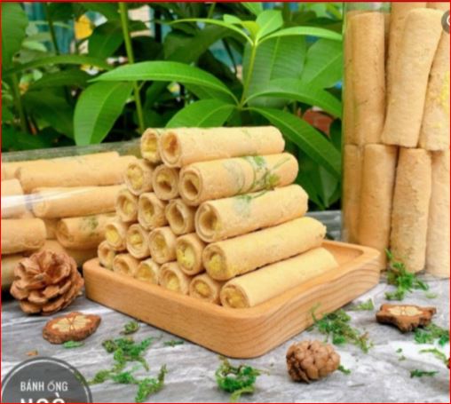 [Freeship+Quà tặng]Bánh ống ngò vị sầu riêng siêu ngon thơm bùi ngọt ngọt béo 420gr ăn vặt ty ty shop