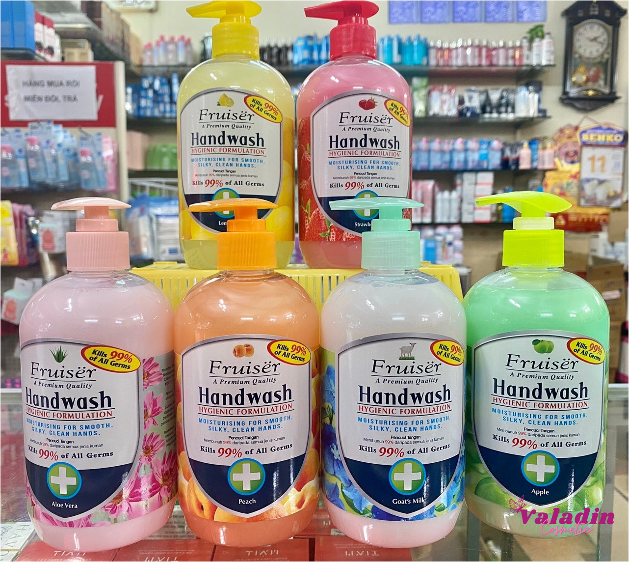 Nước rửa tay FRUISER Hand Wash 500ml Hương Trái Cây xà bông rửa tay sữa rửa tay trái cây -Valadin