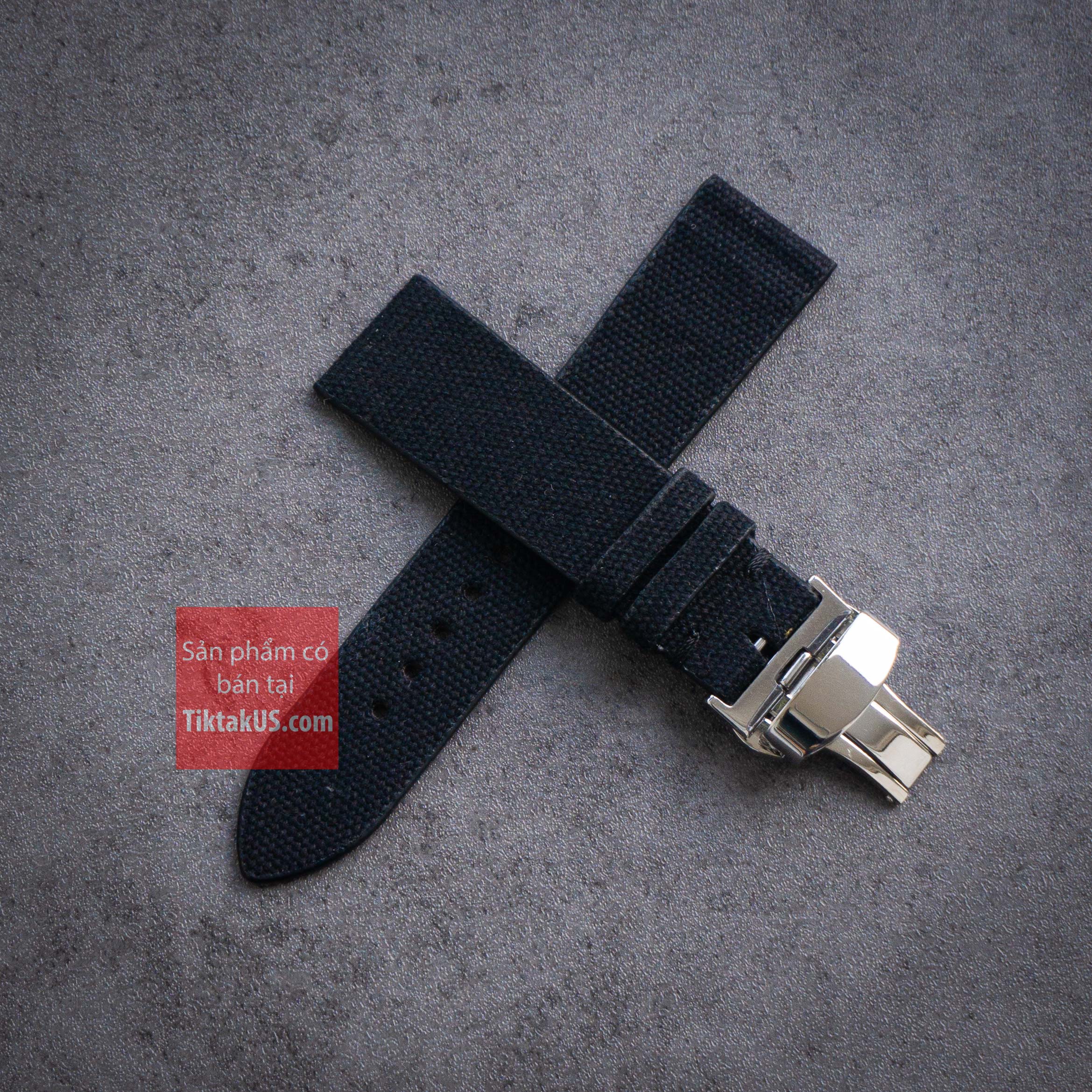   HCM Dây đồng hồ Vải Dù Canvas Pilot khóa bướm chống gẫy dây seiko 5 automatic SNK SNZG sport SRPD size 18mm - 19mm - 20mm - 21mm - 22mm 