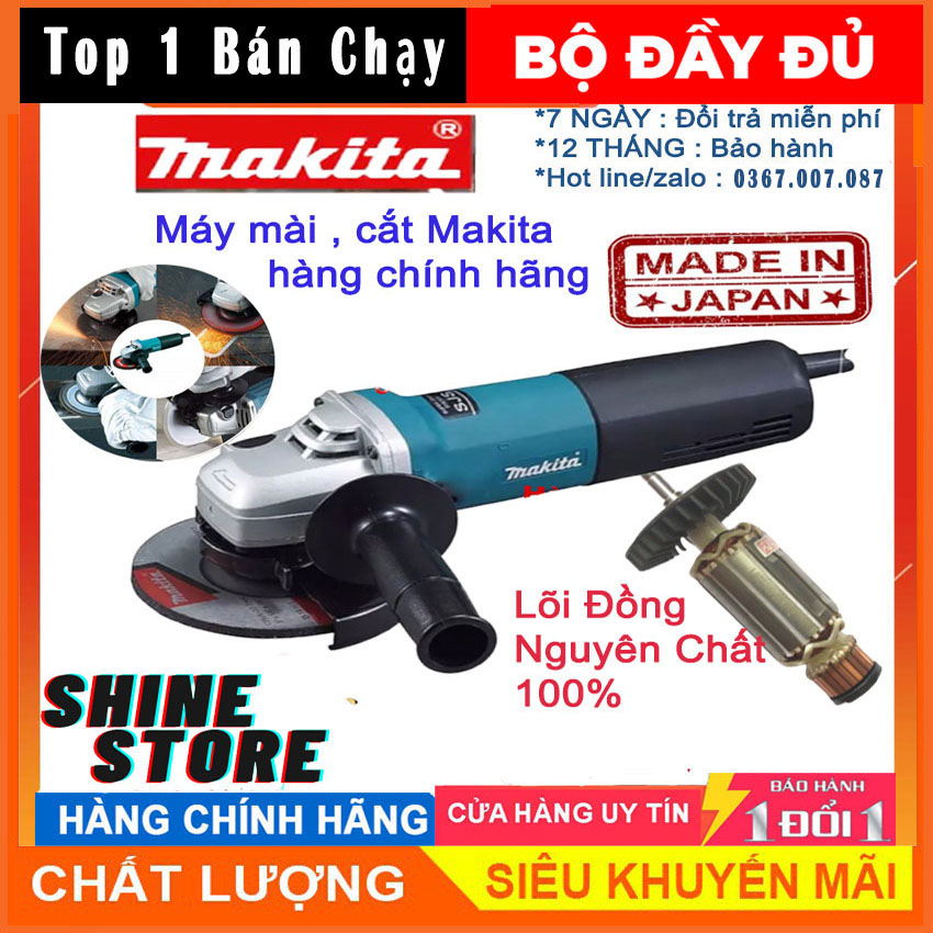 [ Loại 840W ] MÁY MÀI CẦM TAY MAKITA CÔNG SUẤT 840W Máy cắt gạch cắt sắt máy mài cắt đa năng makita. Máy MàiCắt Gạch Cầm Tay Makita Tiện Dụng Đa NăngTrang Bị Thêm Tay Cầm Phụ Motor Cực Mạnh Laz Hcm