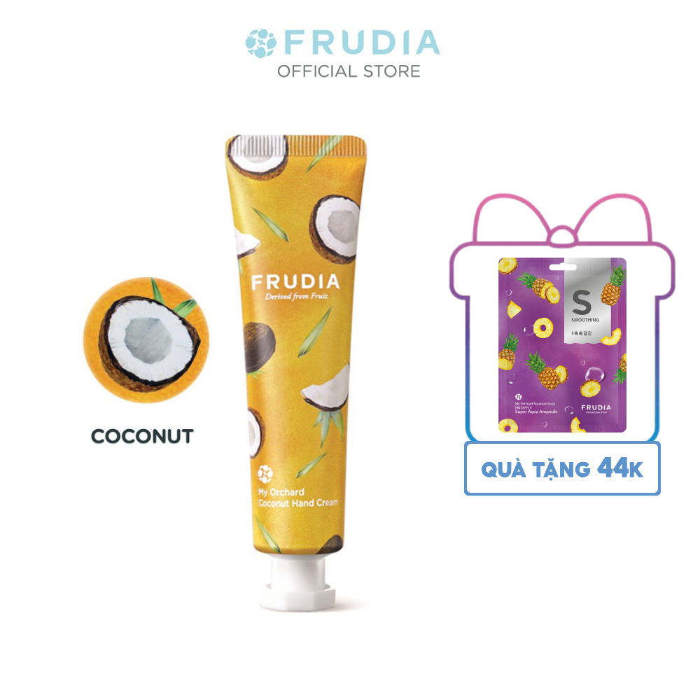 [Tặng 44k] Kem Dưỡng Da Tay Chiết Xuất Từ Trái Dừa Frudia My Orchard Coconut Handcream 30ml