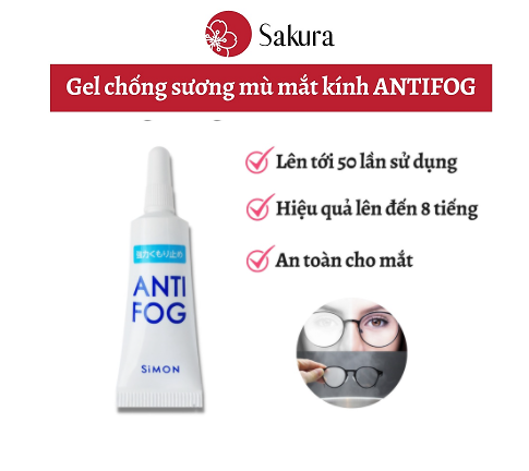 Gel lau kính chống hơi nước mắt kính Anti Fog chống sương mù, chống mờ mắt kính cận, kính mát