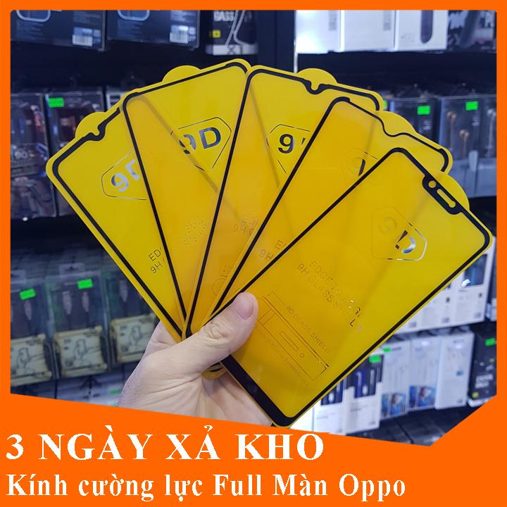 Kính cường lực Oppo A1k, A3s, A5s, A7, F7, F9, F11, F11 Pro Full Màn 9D miếng dán màn hình điện thoại A1k, A3s, A5s, A7, F7, F9, F11, F11 Pro - Kính cường lực Oppo