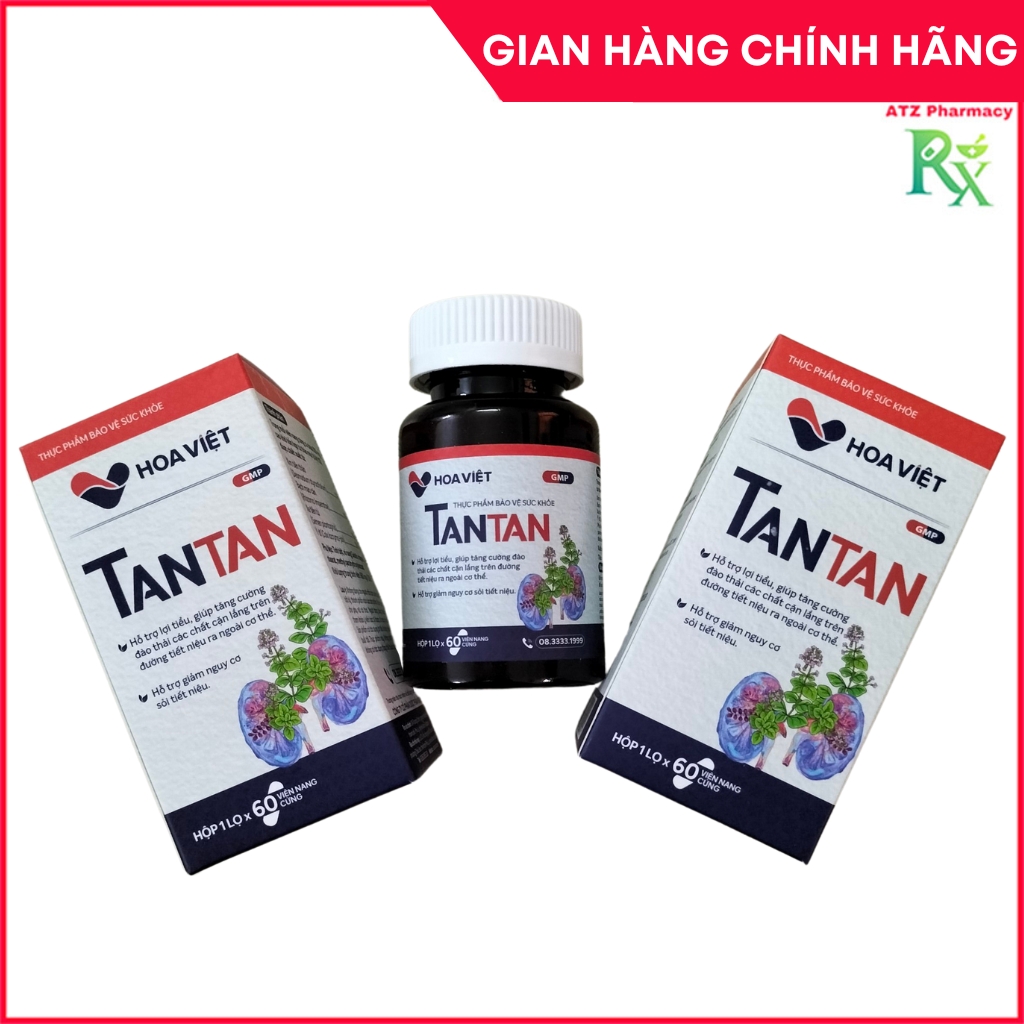 Viên sỏi TANTAN giúp lợi tiểu hạn chế nguy cơ sỏi tiết niệu - ATZ Pharmacy