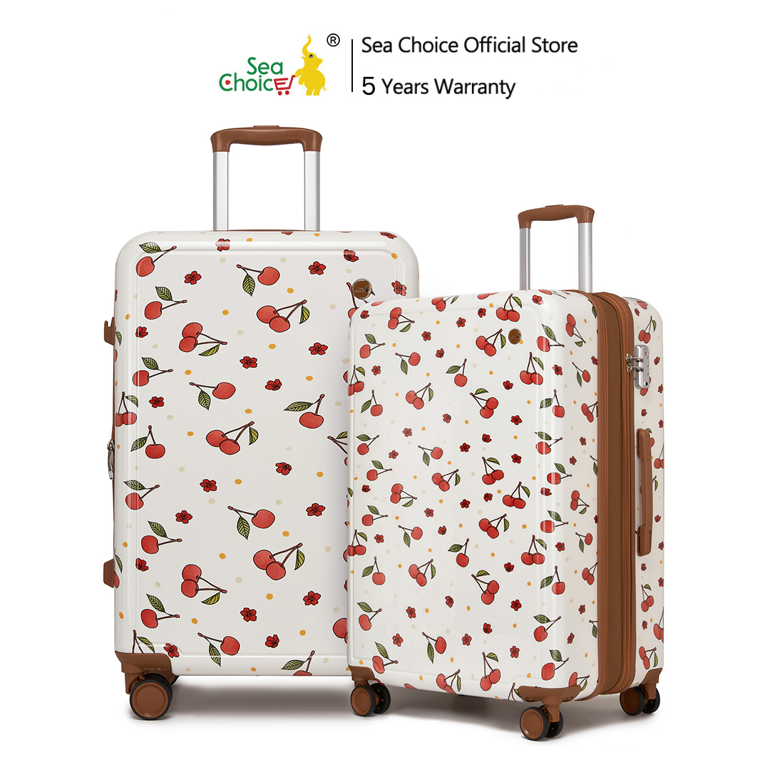Vali du lịch Sea Choice 3047 Chất liệu nhựa PC nhẹ Sức chứa lớn combo size (24''/28'') có Khóa TSA và Dây kéo YKK & Bánh xe quay 360°Mọi kích cỡ đều có thể mở rộng