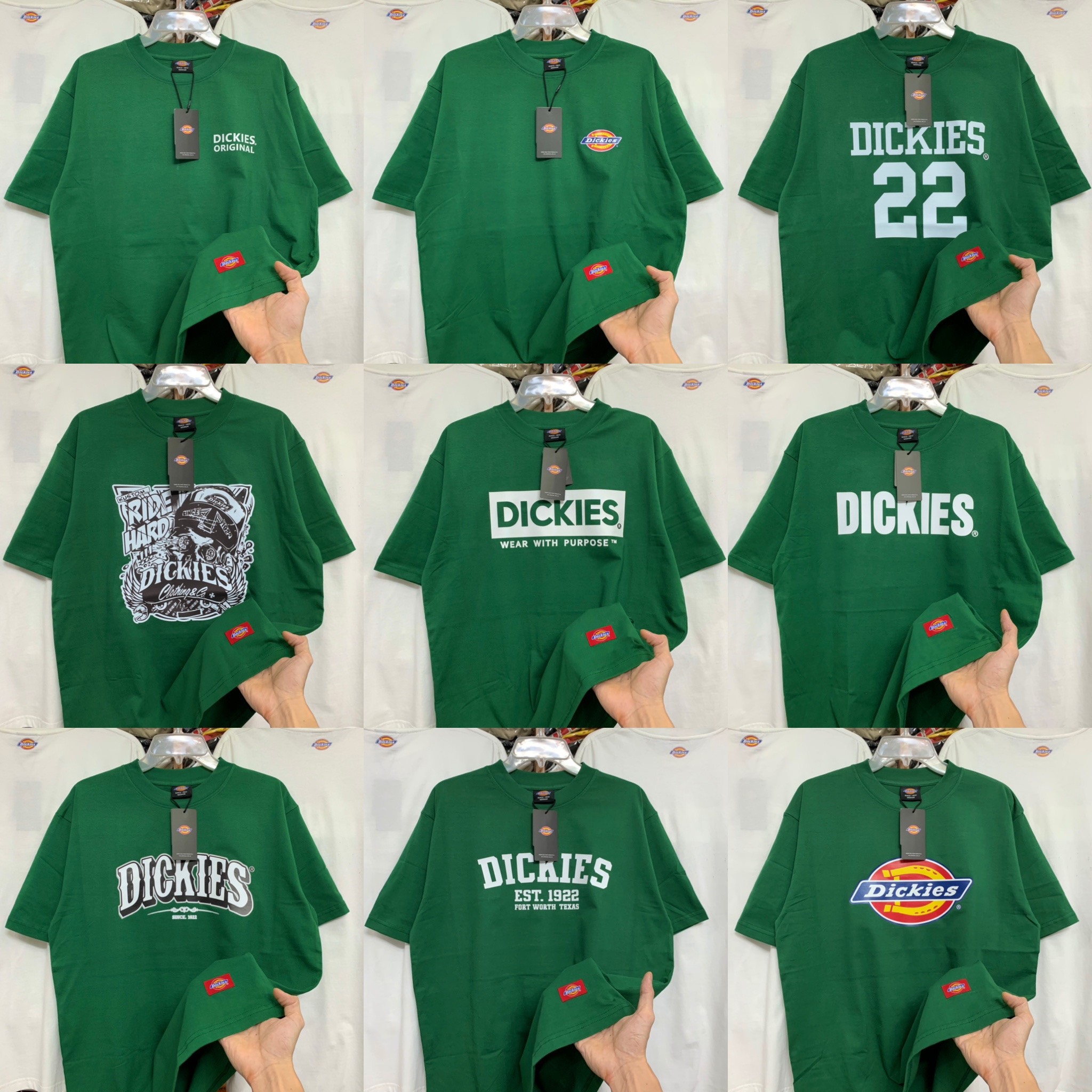 Tshirt Dickies - áo thun nam nữ màu xanh lá