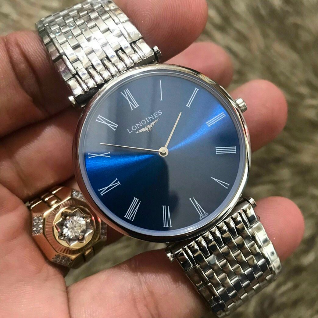 Đồng hồ nam dây kim loại L0NGlNES size 38mm ,Đồng hồ nam chống nước,Đồng hồ nam cao cấp