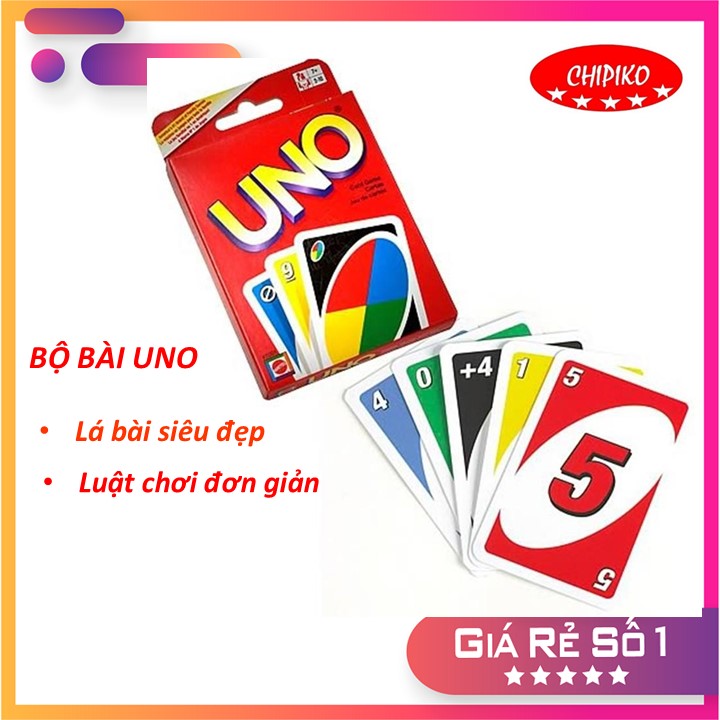 Bộ bài UNO giấy cứng - đồ chơi giải trí cho bé