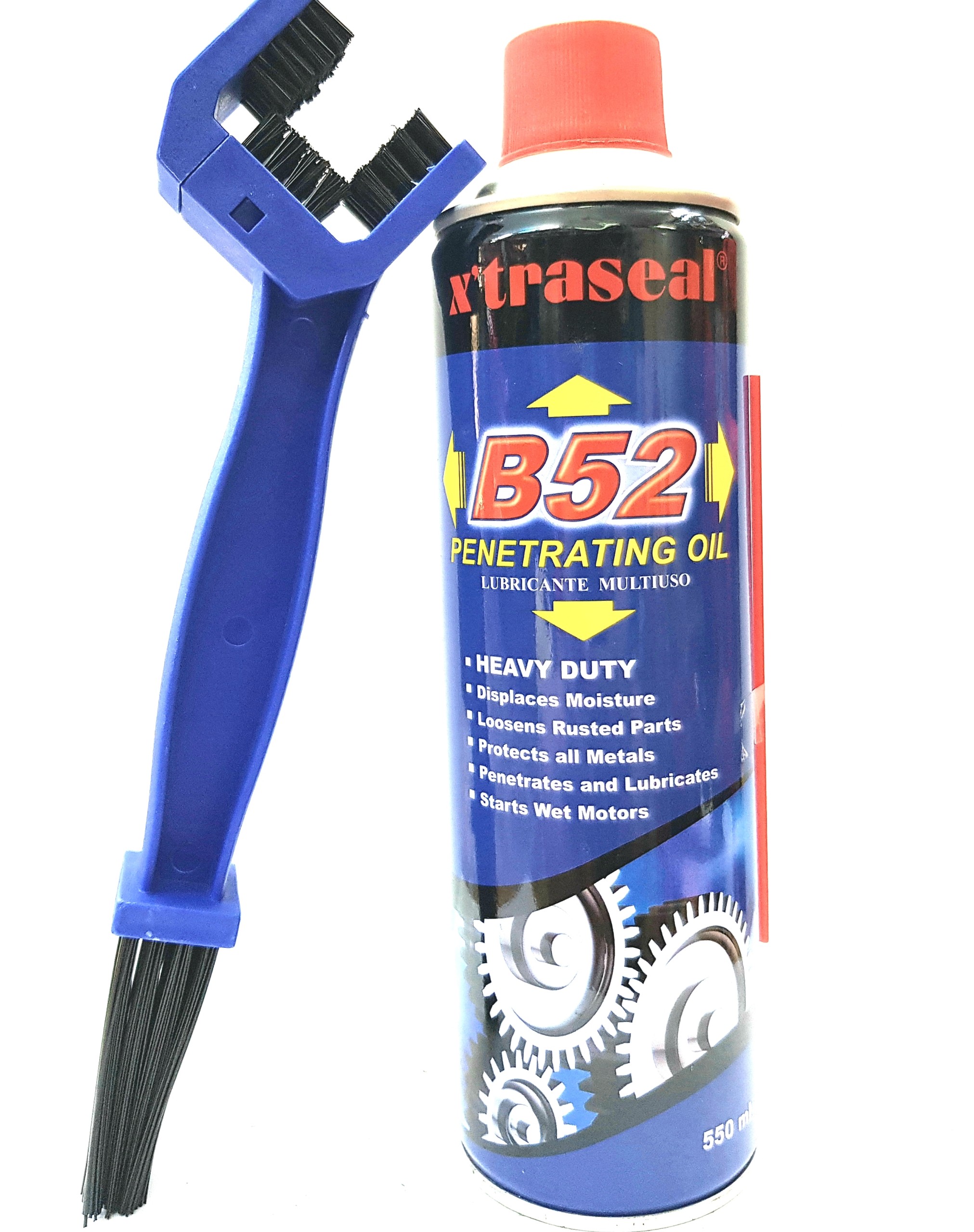 [HCM]Bộ sản phẩm Dầu Xịt chống rỉ sét Xtraseal B52 550ml và Bàn chải
