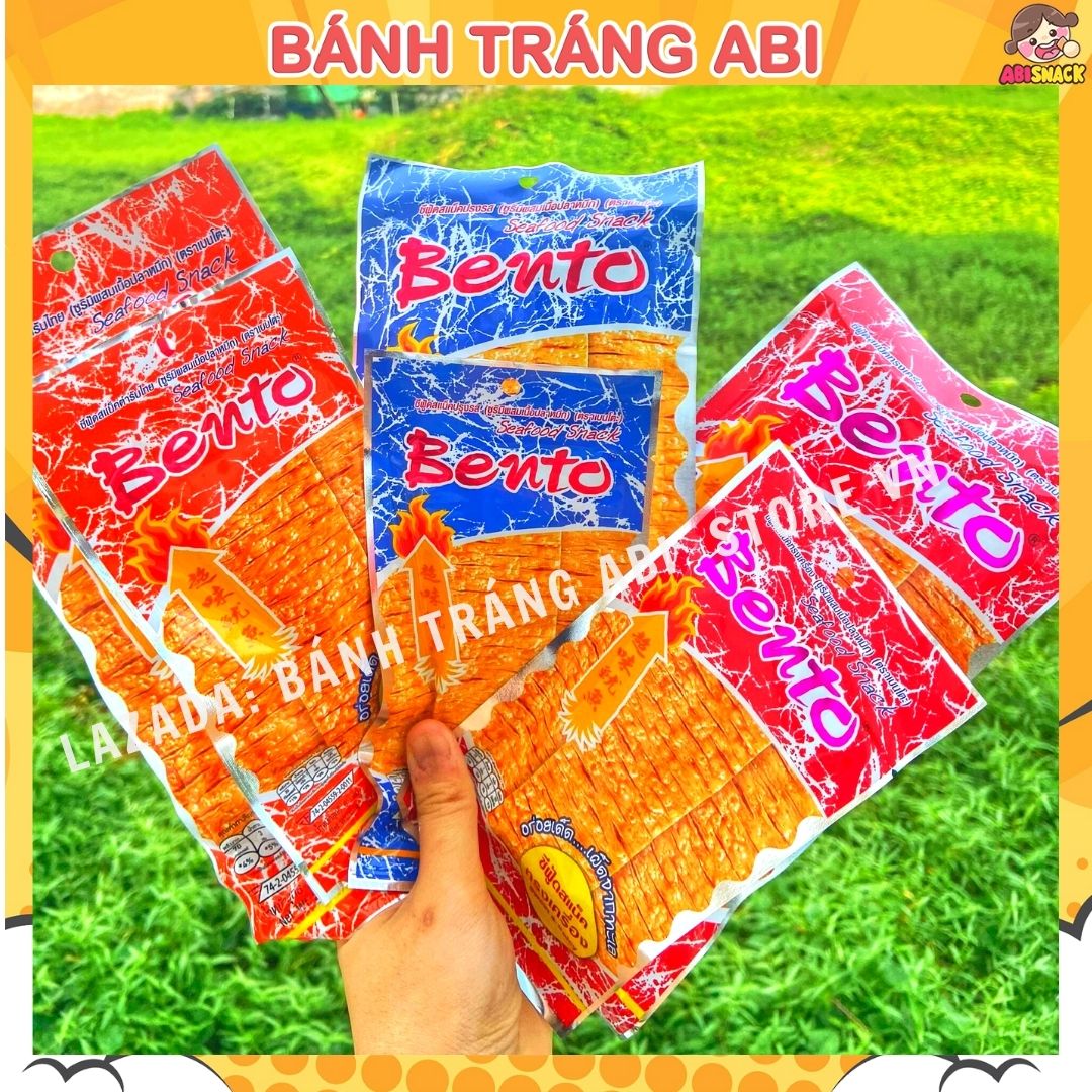 Khô Mực Bento cay Thái Lan Tẩm Vị nhiều loại sợi/xanh/đỏ/cam/tím/đen/lá/xtra gói nhỏ 5g và gói lớn 20g
