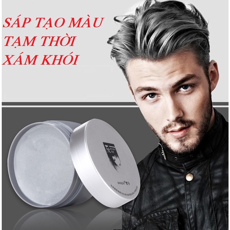 Sáp vuốt tóc màu xám khói tạm thời của nhật bản