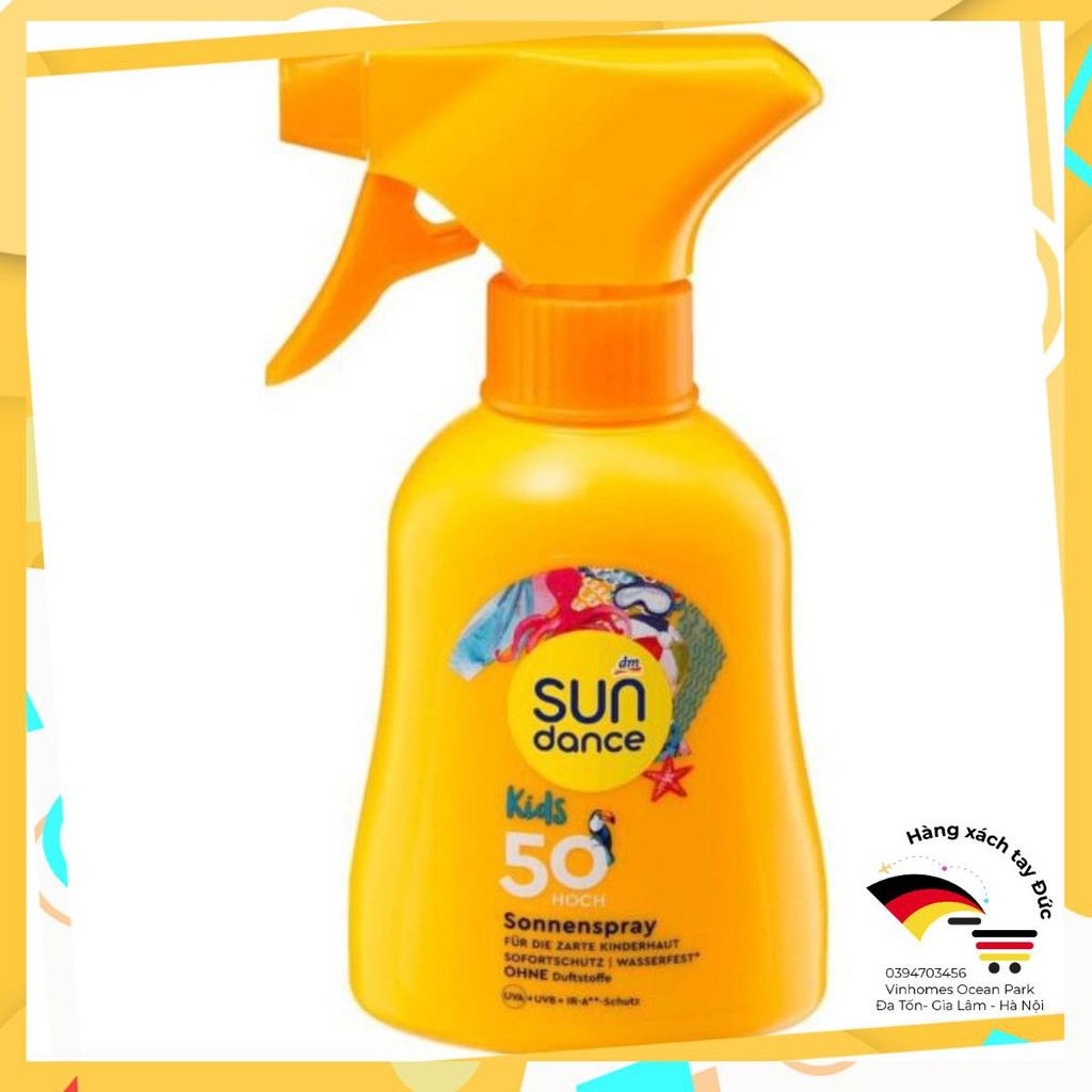 Xịt chống nắng sundance kids spf 50, 200 ml